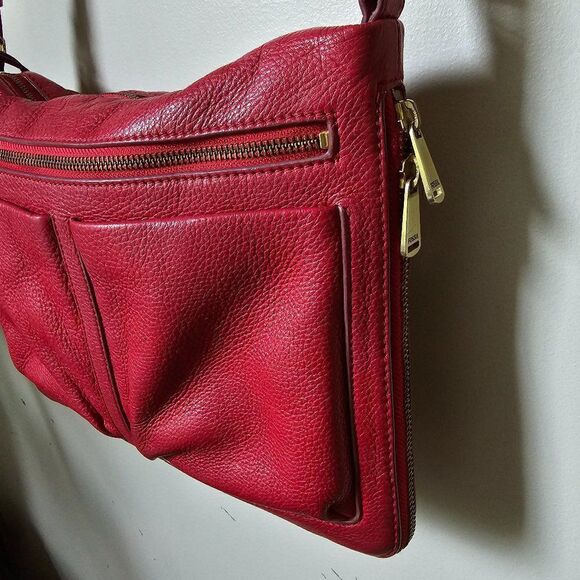 Fossil Red Crossbody Bag Everyday Essential - Picture 3 of 16